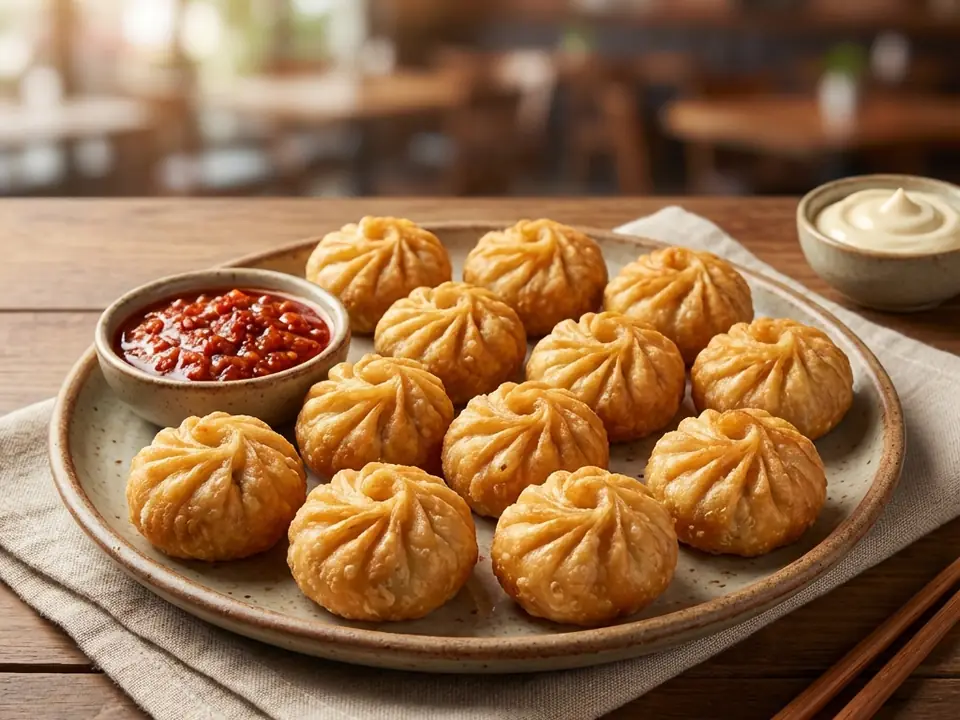Crispy Soyabean Fried Momos